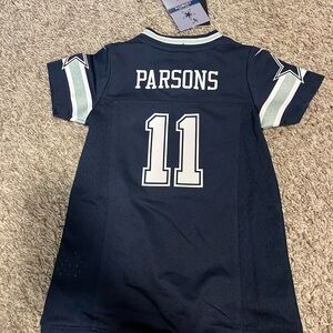 Kids Navy Blue Football Jersey